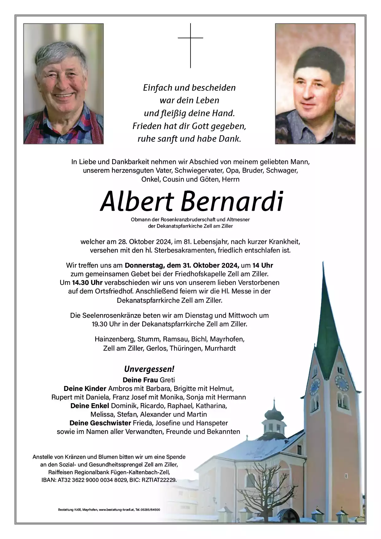 Parte von Albert Bernardi
